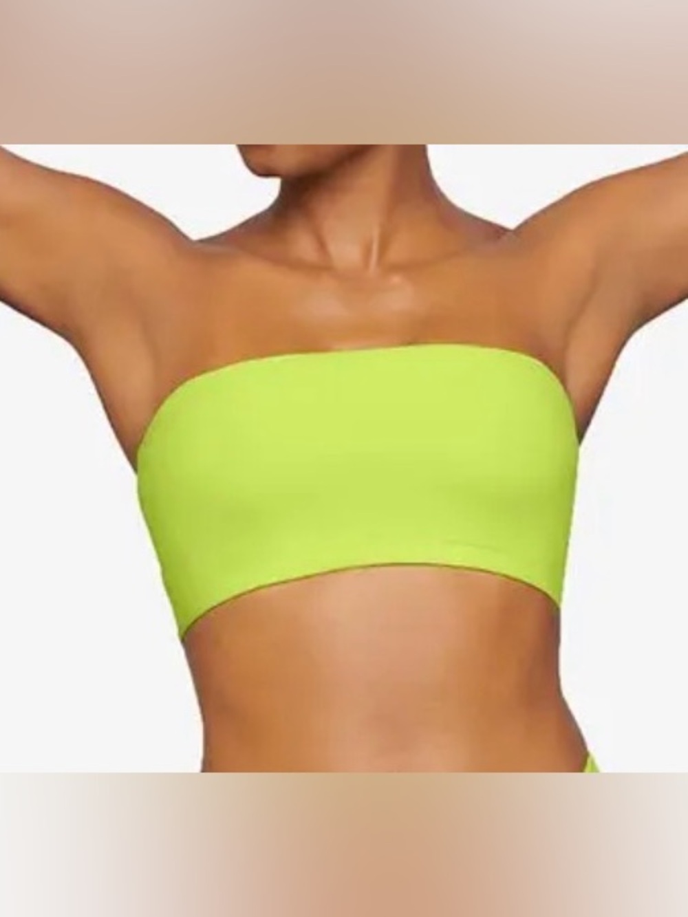 SKIMS Fits Everybody Bandeau Bra | Lime |  M | NWT 🏷️